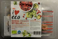 Mängden socker i ICA i♥eco Svenska ekologiska köttbullar