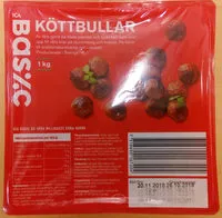 Mängden socker i ICA Basic Köttbullar