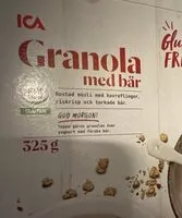 Mängden socker i Granola med bär - Glutenfritt