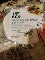 Mängden socker i Ecological wheat tortilla