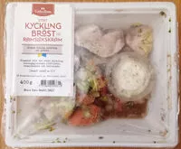 Mängden socker i ICA Selection Stekt kycklingbröst med ramslökskräm