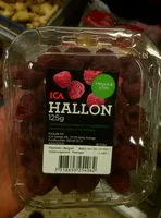 Mängden socker i Hallon