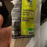 Mängden socker i Tagliatelles thaïes de riz 1/2 complet
