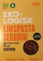 Mängden socker i Eko-logisk linspasta sedanini