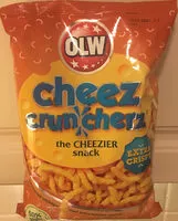 Mängden socker i Cheez cruncherz the cheezier snack