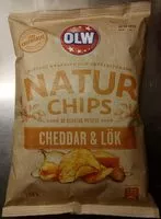 Mängden socker i OLW Naturchips Cheddar & Lök