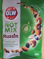 Mängden socker i Nöt Mix - Russin