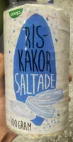 Mängden socker i Ris kakor saltade