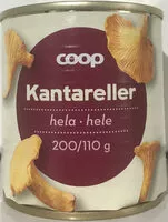 Mängden socker i Kantareller