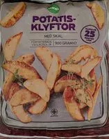 Mängden socker i Potatisklyftor med skal