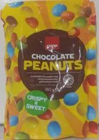 Mängden socker i Chocolate Peanuts