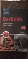 Mängden socker i Chocolat noir 80%