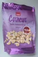 Mängden socker i Salte cashewnøtter