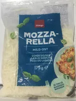 Mängden socker i Mozzarella mild ost