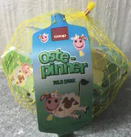 Mängden socker i Ostepinner mild smak