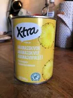 Mängden socker i Xtra Ananasskiver