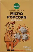 Mängden socker i Micro Popcorn - Smörsmak