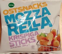 Mängden socker i Ostsnacks Mozzarella Krispiga Snacks