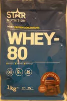 Mängden socker i Whey-80 Chocolate Less Sweet