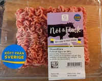 Mängden socker i Blandfärs Nött & Fläsk