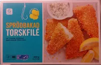 Mängden socker i Garant Sprödbakad torskfilé