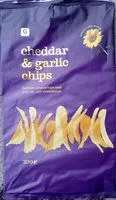 Mängden socker i Garant Cheddar & garlic chips