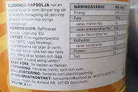 Mängden socker i Rapsolja