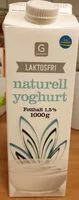 Mängden socker i Naturell yoghurt Laktosefri