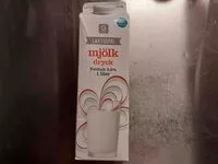 Mängden socker i Mjölk laktosfri 3%