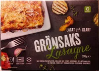 Mängden socker i Garant Grönsakslasagne