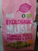 Mängden socker i Ekologisk müsli