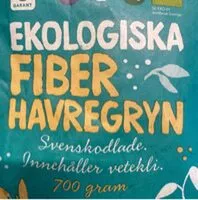 Mängden socker i Ekologiska fiberhavregryn