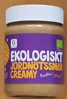 Mängden socker i Ekologiskt Jordnötssmör Creamy