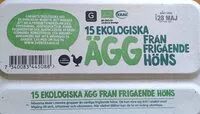 Mängden socker i 15 ekologiska ägg från frigående höns