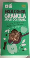 Mängden socker i Ekologisk granola äpple och kanel