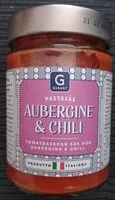 Mängden socker i Pastasås Aubergene & Chili