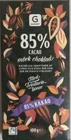 Mängden socker i 85 % cacao mörk choklad
