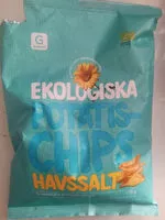 Mängden socker i Ekologiska potatis-chips havssalt