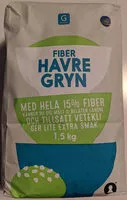 Mängden socker i Fiber Havre Gryn