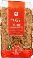 Mängden socker i No 057 fusilli 100% fullkorn