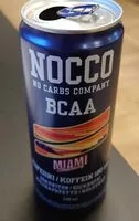 Mängden socker i NOCCO no carbs company