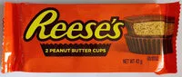 Mängden socker i Reese's 2 peanut butter cups