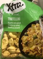 Mängden socker i Tortellini ricotta ja pinaatti