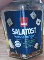 Mängden socker i Salatost terninger i olje med krydderurter