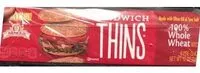 Mängden socker i Sandwich Thins Whole Wheat Rolls