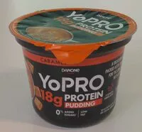 Mängden socker i YoPRO protein pudding caramel