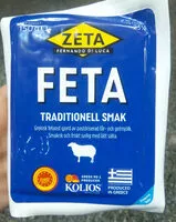 Mängden socker i Feta