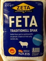 Mängden socker i Feta