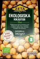 Mängden socker i Ekologiska kikärtor