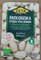 Mängden socker i Ekologiska stora vita bönor